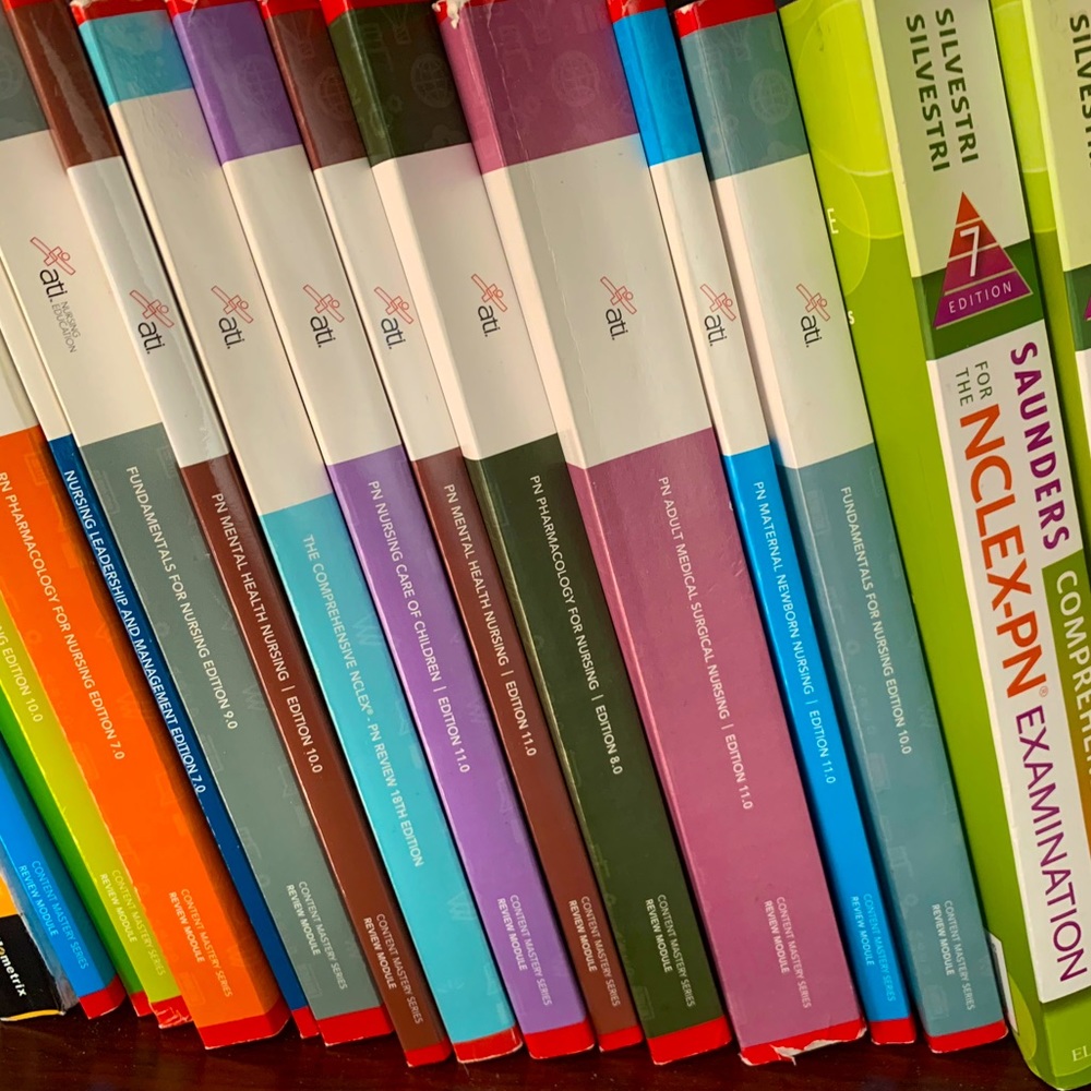NCLEX PN Review Book Set ATI series